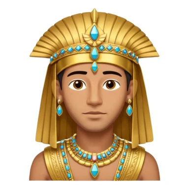 farao in egypt man without a earring sticker