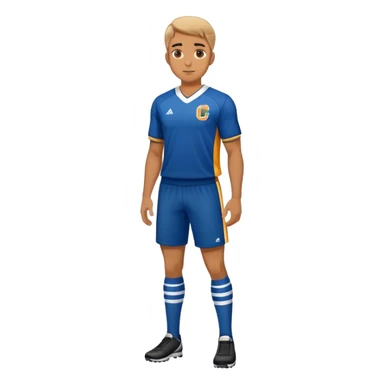 full body view of guy in sports team sticker