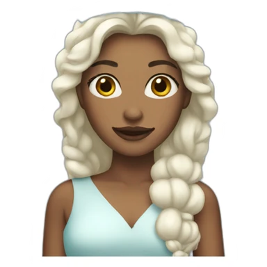 Woman with ice crown  sticker