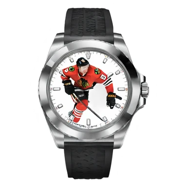 Jonathan Toews as a Rolex watch sticker