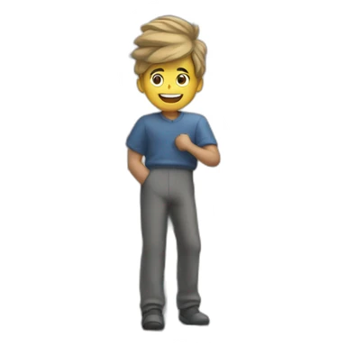 Homme sur bâtiment sticker