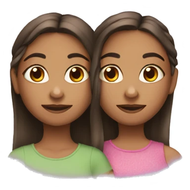 Two girl cousins  sticker