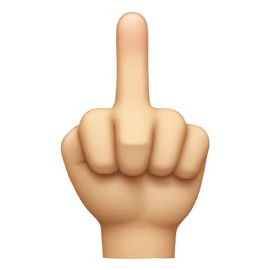 Index finger pointing down sticker