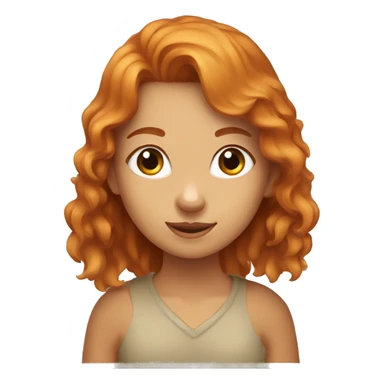 Ginger girl with a Australien Shepherd  sticker