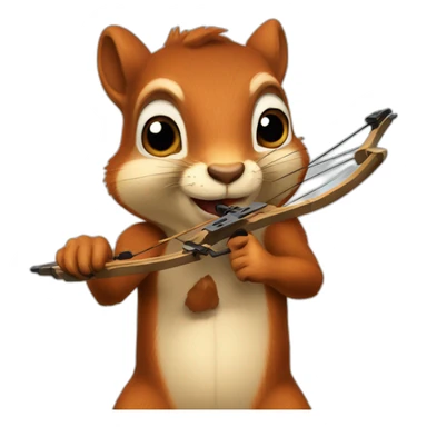 crossbow squirrel sticker
