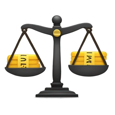 A pair of scales with weights labeled "Important" and "Urgent" balancing perfectly sticker