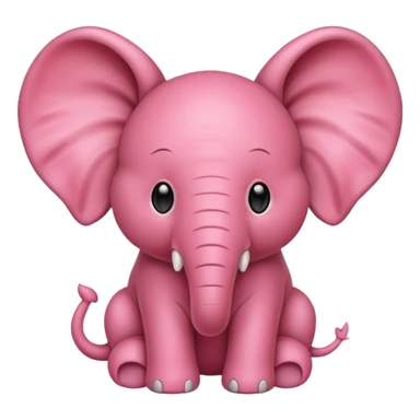 Strawberry elephant sticker