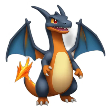 Charizard saying bonjour sticker