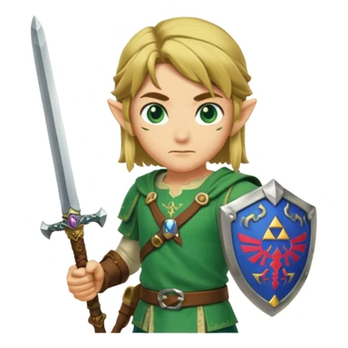 zelda Link with his sword sticker