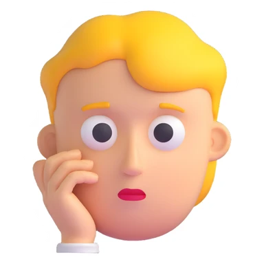 thinking face sticker