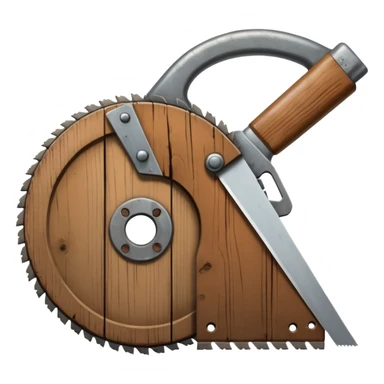 wood saw sticker
