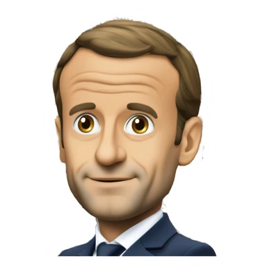 Emmanuel Macron en train d’annoncer la dissolution sticker