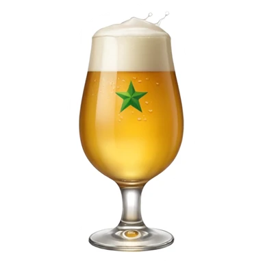 Bière heineken dans un verre  sticker