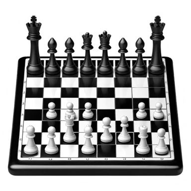 3d chessboard ai sticker