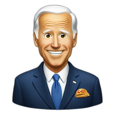 Biden as a fast food employee sticker