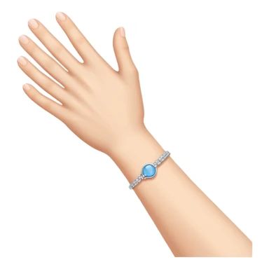A hand holding other hand's wrist  sticker