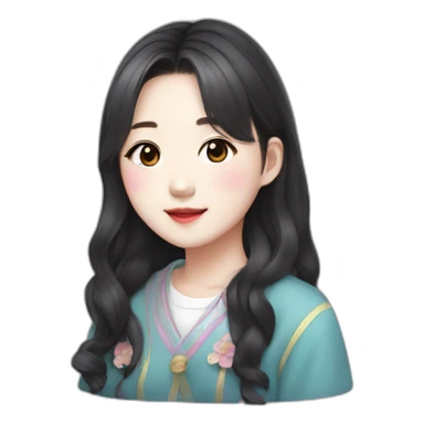 jiang wonyoung Korean cute idol sticker