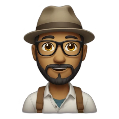 hipster remix sticker