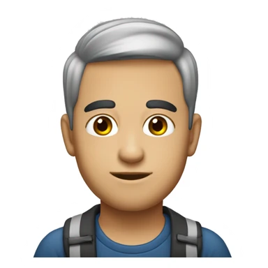 menino moreno olhos castanhos cabelos curto escuro sticker