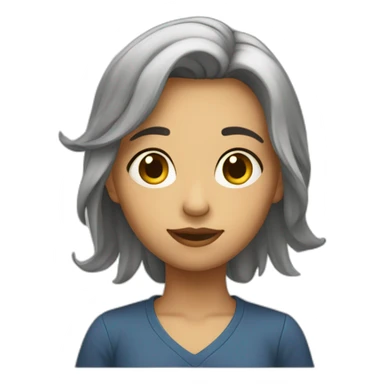 fille mignionne sticker