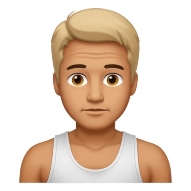 80s men with tank top sticker