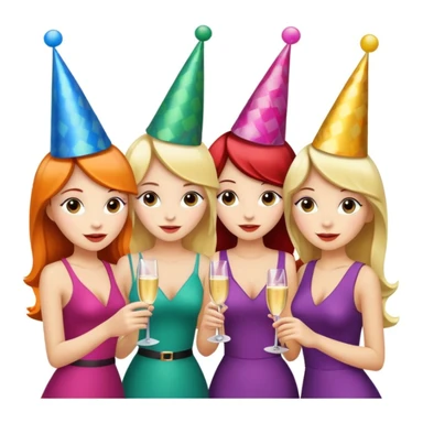 girls party in club sticker