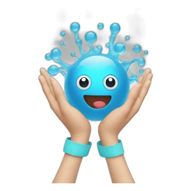 Germs on hands sticker
