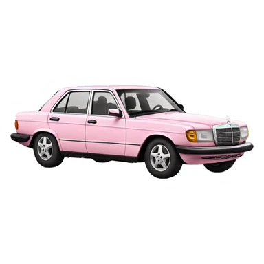 Light pink Mercedes sticker
