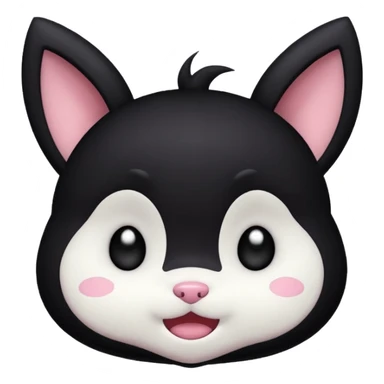 Kuromi Face sticker