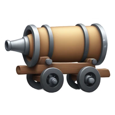 cute cartoon cannon  sticker