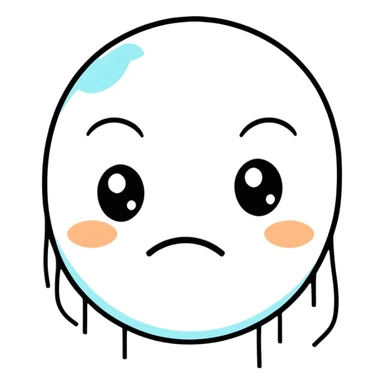 crying face sticker