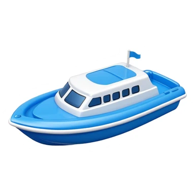 plastic toy boat sticker