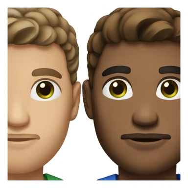 man have brown hair and have green and blue eyes color  sticker