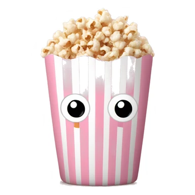 Light pink popcorn sticker