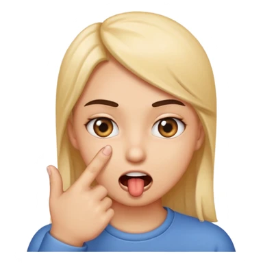 Emoji qui ce mort un doigt avec les yeux comme cette emoji😏 sticker