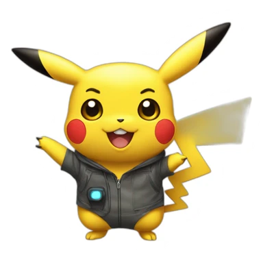 Pikachu électrique sticker