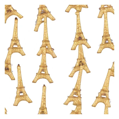 Eiffel tower wrapped in Christmas lights  sticker