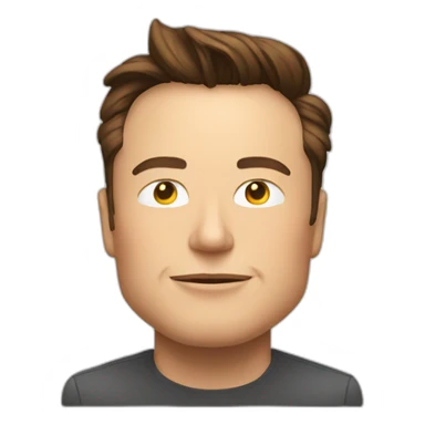 Elon Musk qui lit sticker