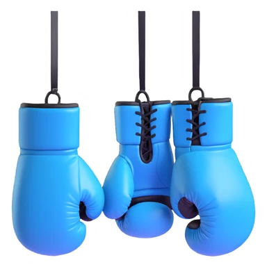 light blue boxing gloves sticker