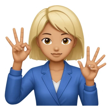 Emoji where sukuna is doing his domain handsign sticker