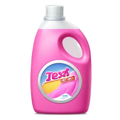 Pink laundry detergent sticker