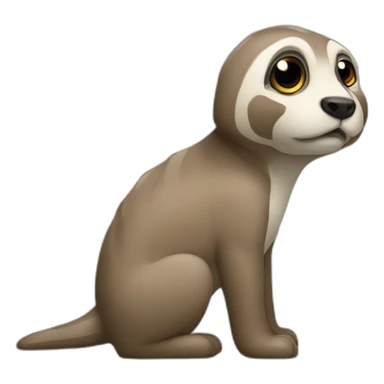 wabbelarmiges faultier sticker