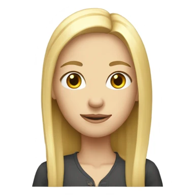 Skinny tall blonde girl  sticker