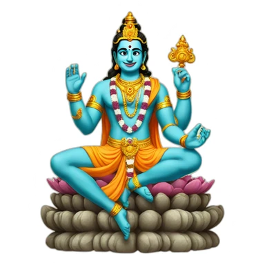 Hindu lord Vishnu sticker