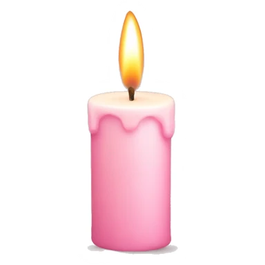 Pastel pink candle  sticker