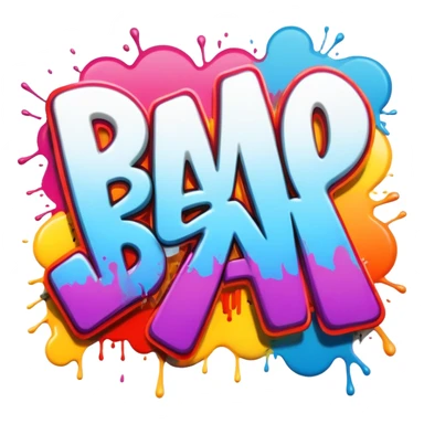 Graffiti the word BAN sticker