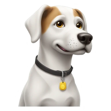 Salesman dog sticker