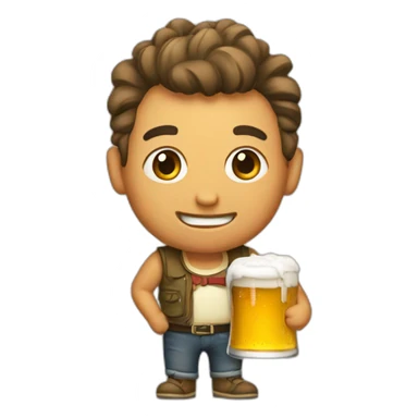 little Pinokio with beer sticker