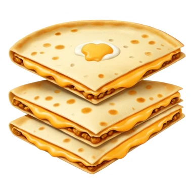 quesadilla, simple, appetizing, white background sticker