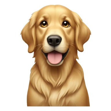 Begging golden retriever  sticker